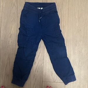GAP Kids Dark Blue Lined Cargo Jogger Pants - size S